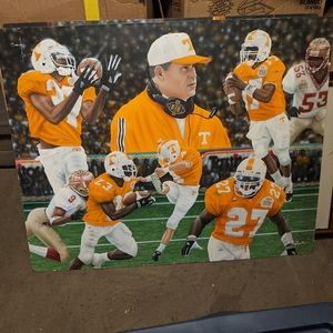 ORIGINAL 36X46 TENNESSEE VOLS 1998 CHAMPIONSHIP OIL PAINTING BY GREG GAMBLE 1/1